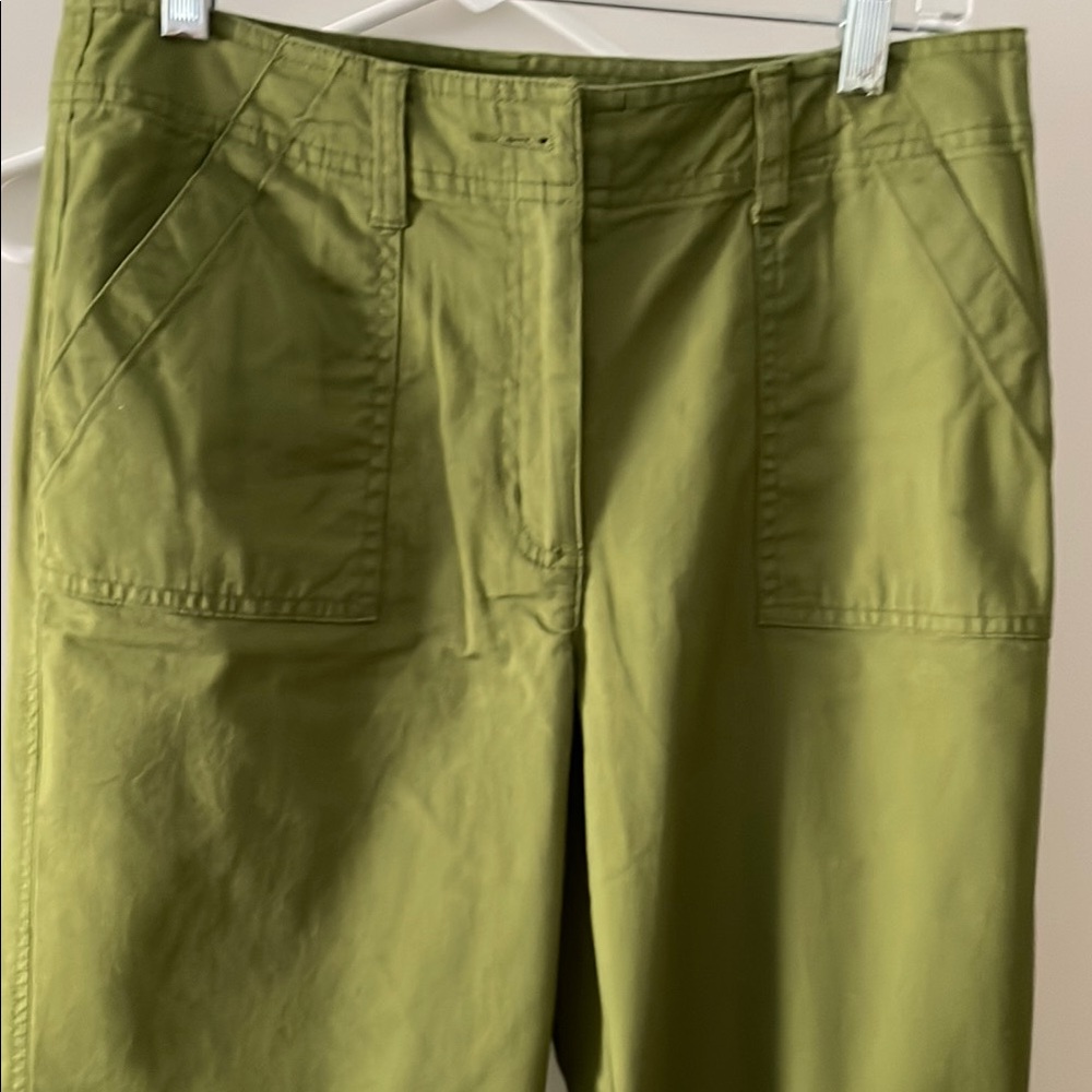 Olive Green Talbots Capri Pants - Picture 3 of 6